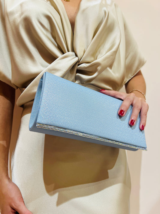 Abendtasche '' SHINZA - LIGHT BLUE "