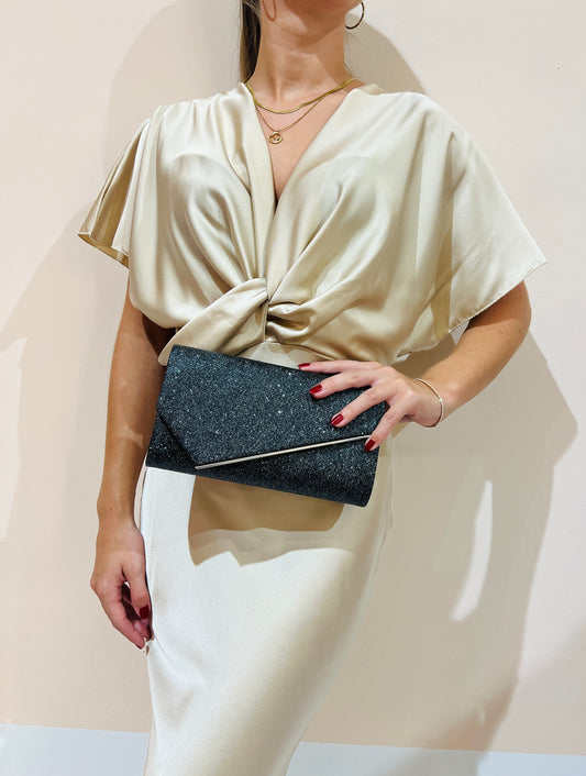 Glitzernde Abendtasche '' Scala - Black ''