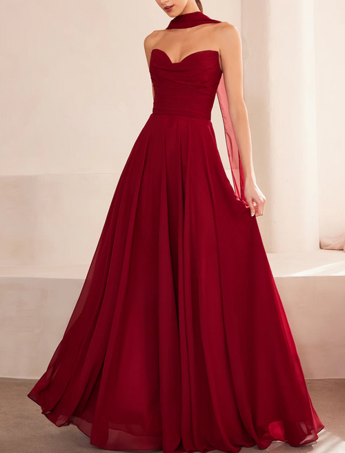 Abendkleid Terry - Burgundy