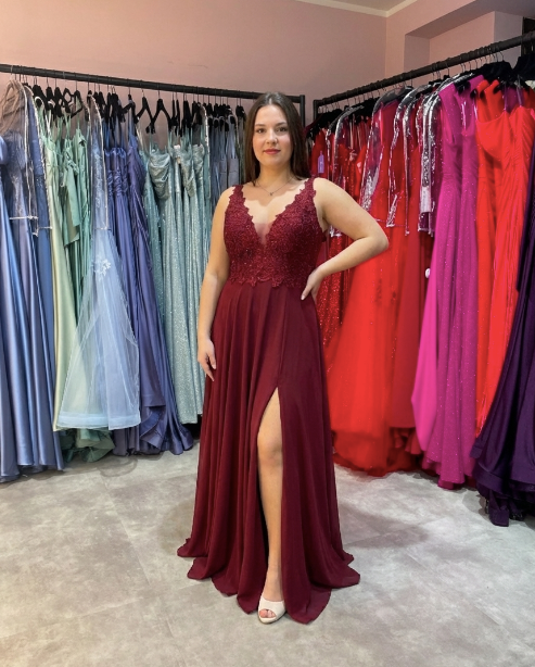 Abendkleid Vika - Bordeaux