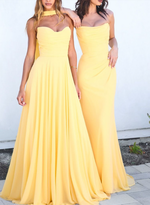 Abendkleid Jazzy - Light Yellow