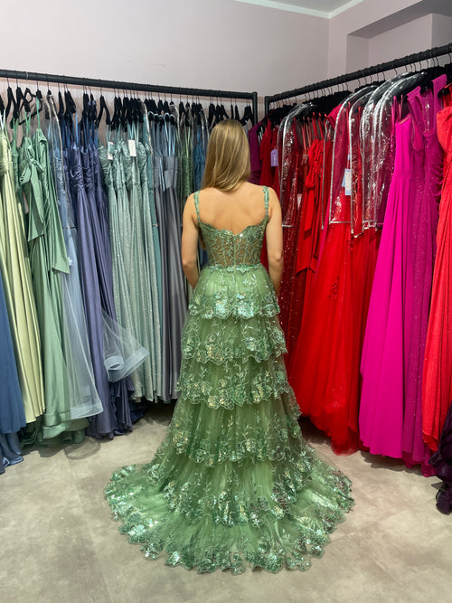 Abendkleid Tanny - Sage