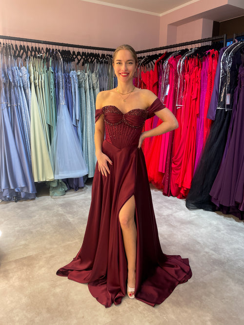 Abendkleid Derya - Burgundy