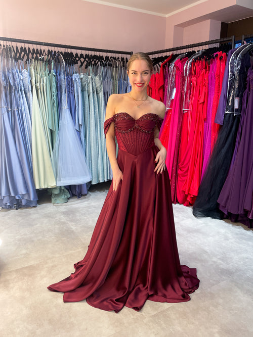 Abendkleid Derya - Burgundy