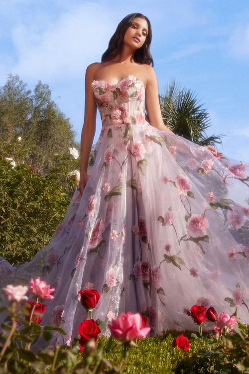 Ballkleid mit Blumen Fleur