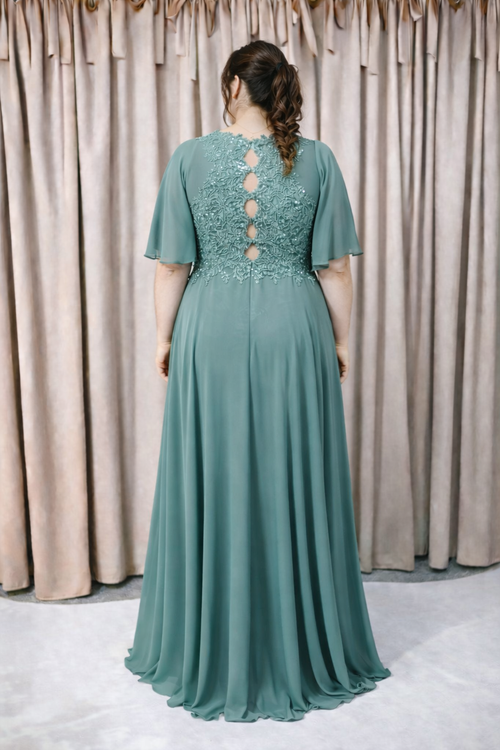 Abendkleid Gerti - Eucalyptus