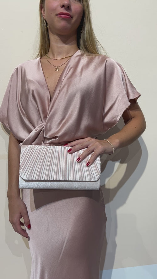 Satin Clutch ''MACY - ROSE"