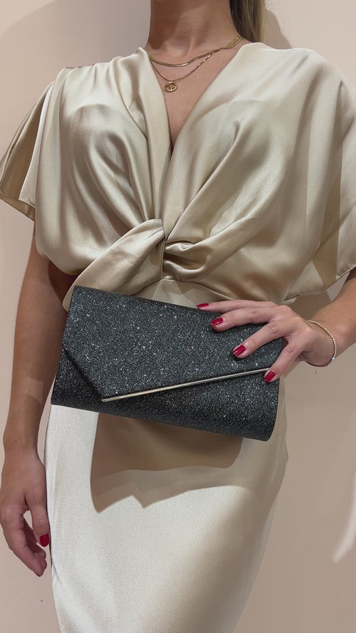 Glitzernde Abendtasche '' Scala - Black ''