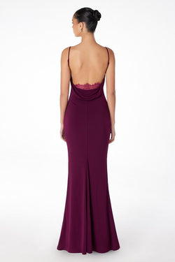 Abendkleid Kenza - Wine