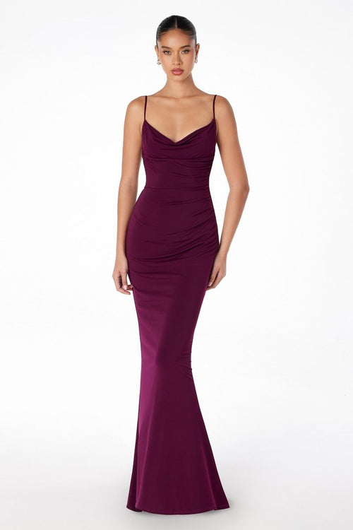 Abendkleid Kenza - Wine