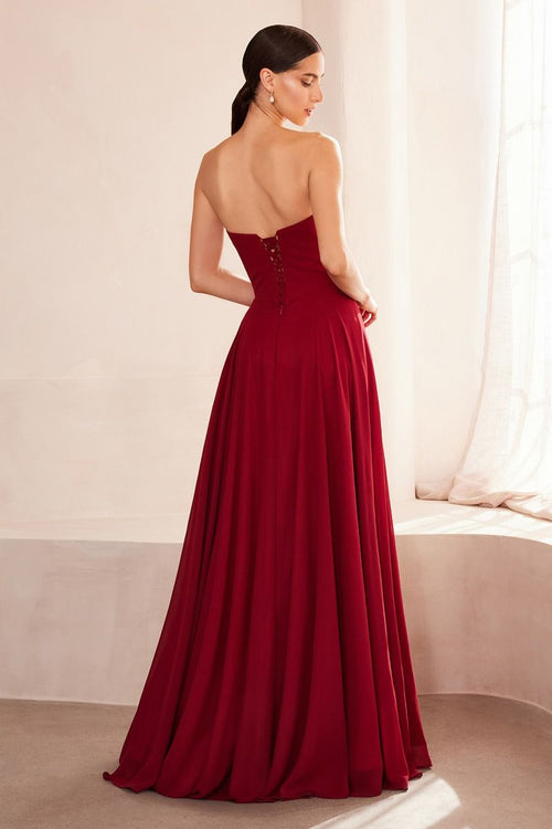 Abendkleid Terry - Burgundy