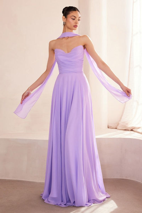 Abendkleid Terry - Lavendel