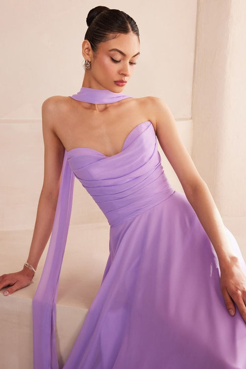 Abendkleid Terry - Lavendel