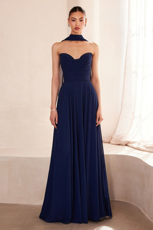 Abendkleid Terry - Navy