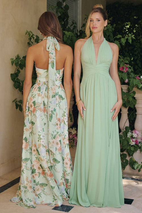Neckholderkleid Suki - Sage